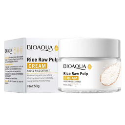 کرم مرطوب کننده بایوآکوا (BioAqua) مدل Rice Raw Pulp حجم 50 میلی لیتر