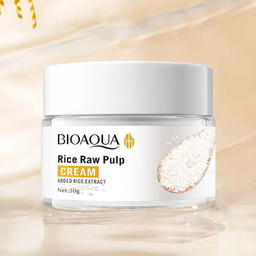 کرم مرطوب کننده بایوآکوا (BioAqua) مدل Rice Raw Pulp حجم 50 میلی لیتر