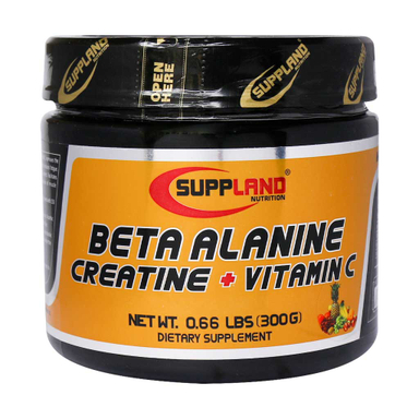 پودر بتا آلانین و کراتین و ویتامین ث (Beta Alanine Plus Creatine Plus Vitamin C) ساپلند نوتریشن طعم چند میوه حجم 300 گرم