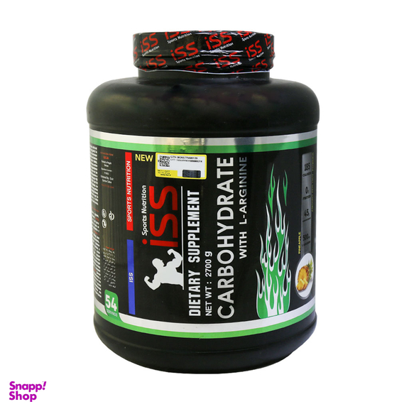 پودر کربوهیدرات و ال آرژنین (Carbohydrate With L Arginine) آی اس اس طعم پرتقال حجم 2700 گرم