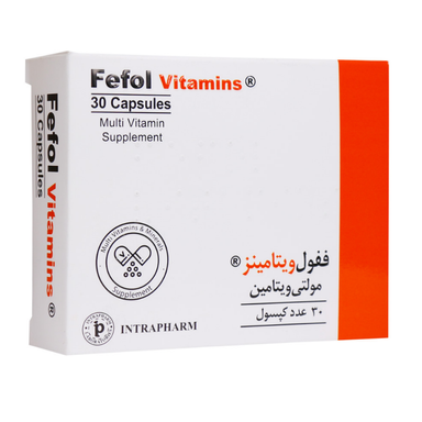 کپسول ففول ویتامینز اینترافارم بسته 30 عددی