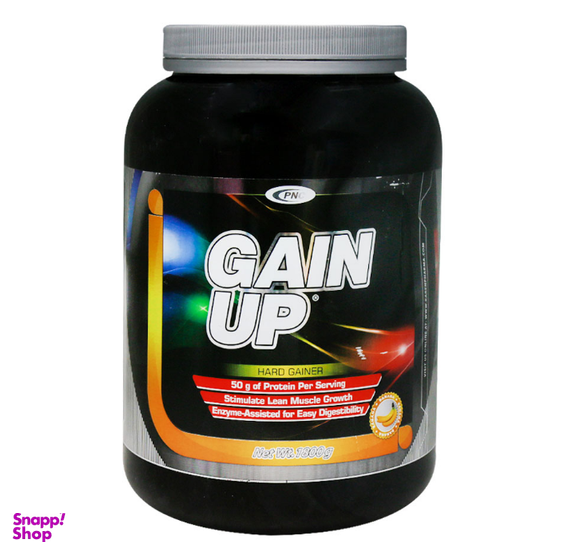 پودر گین آپ بزرگسالان (Gain UP Hard Gainer) پی ان سی طعم موزی وزن 1800 گرم
