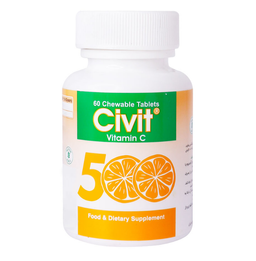 ویتامین سی جویدنی سیویت (Civit Vitamin C Chewable Tablets) داروپخش بسته 60 عددی