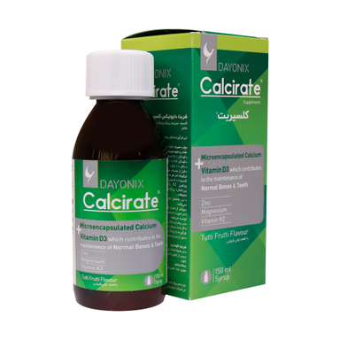 شربت کلسیریت (Calcirate) دایونیکس فارما حجم 150 میلی لیتر