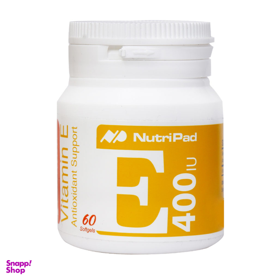 سافت ژل ویتامین ای 400 واحدی (Vitamin E 400 IU) نوتری پاد بسته 60 عددی