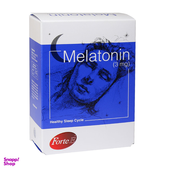 قرص ملاتونین 3 میلی گرم فورت ای (Melatonin 3 mg Forte E) سمر طب درمان بسته 60 عددی