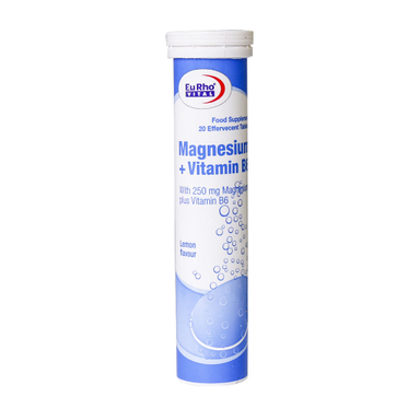 قرص جوشان منیزیم و ویتامین ب6 (Magnesium And Vitamin B6) برونسون طعم لیمو بسته 20 عددی