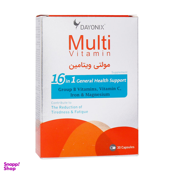 کپسول مولتی ویتامین دایونیکس فارما (Dayonix Pharma) بسته 30 عددی