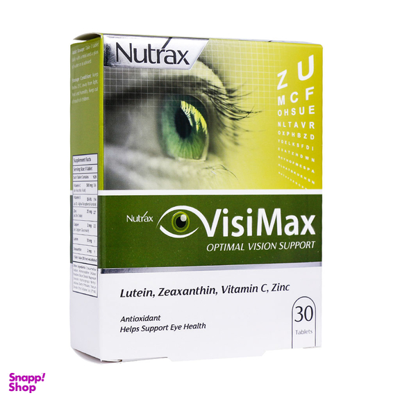 قرص تقویت بینایی ویزیمکس (Visimax) نوتراکس بسته 30 عددی