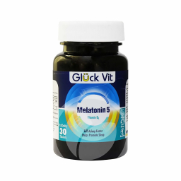 قرص تنظیم خواب ملاتونین 5 پلاس ویتامین بی 6 (Melatonin 5 Plus Vitamin B6)گلوک ویت بسته 30 عددی