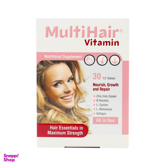 قرص مولتی هیر ویتامین (Multi Hair Vitamin) فارمد سلامت سینا بسته 30 عددی