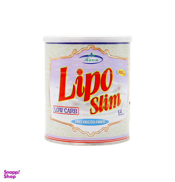 پودر کاهش وزن لیپو اسلیم (Lipo Slim) کارن طعم توت فرنگی وزن 300 گرم