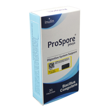 کپسول پروبیوتیک پرو اسپور پویا (Pro Sporer Pouya) گسترش میلاد فارمد بسته 30 عددی