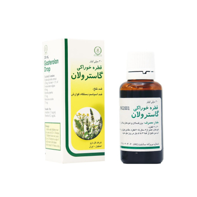 قطره خوراکی نفخ و سوی هاضمه گاسترولان (Gasterolan Drop) گل دارو حجم 30 میلی لیتر