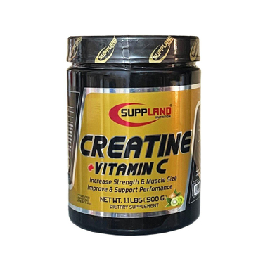 پودر کراتین و ویتامین سی ساپلند (Suppland Creatine Plus Vitamin C) ساپلند نوتریشن طعم کیوی وزن 500 گرم