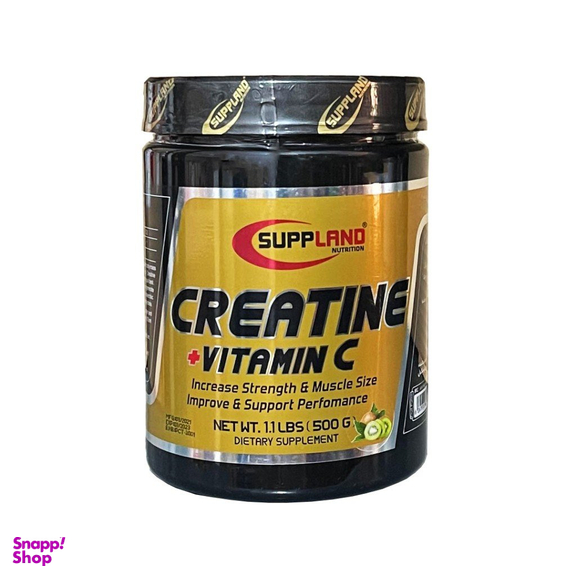 پودر کراتین و ویتامین سی ساپلند (Suppland Creatine Plus Vitamin C) ساپلند نوتریشن طعم کیوی وزن 500 گرم