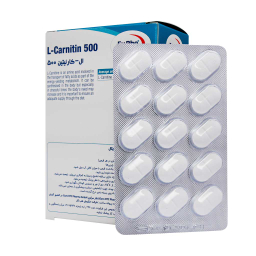 قرص ال کارنیتین 500 میلی گرم یورو ویتال بسته 60 عددی