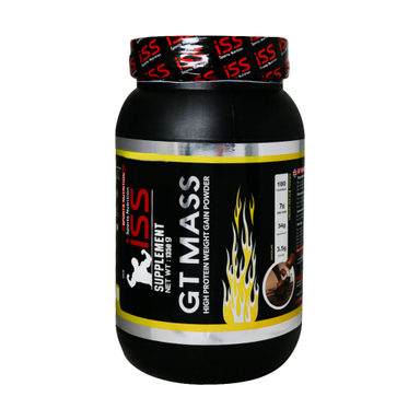 پودر جی تی مس (GT Mass) آی اس اس طعم شکلاتی حجم 1350 گرم