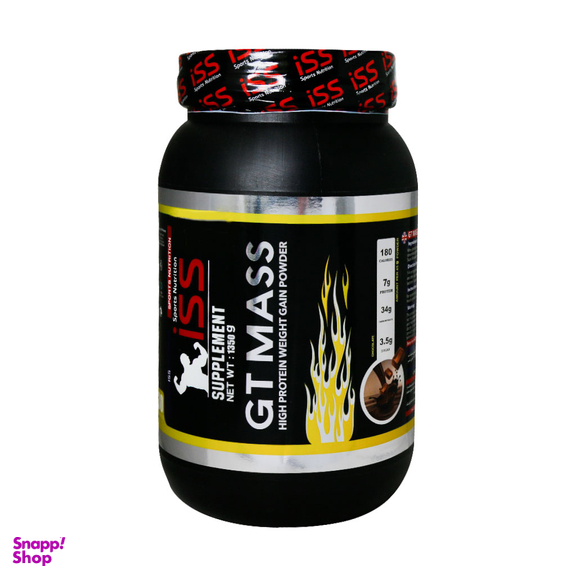 پودر جی تی مس (GT Mass) آی اس اس طعم شکلاتی حجم 1350 گرم