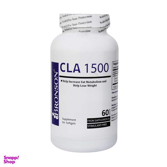 سافت ژل سی ال ای 1500 میلی گرم (CLA 1500 mg) برونسون بسته 60 عددی