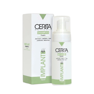 شامپو فوم کاشت مو سریتا مدل Implant حجم 150 میلیلیتر