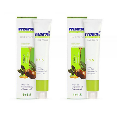 رنگ مو مارال (Maral) شماره 1.1 حجم 100 میلی لیتر رنگ مشکی پر کلاغی بسته 2 عددی