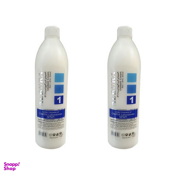 کرم اکسیدان 6 درصد آلبورا (Albura) شماره 1 حجم 750 میلی‌ لیتر بسته 2 عددی