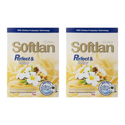 پودر ماشین لباسشویی سافتلن سری Gold Selection مدل Perfect And Shine حجم 500 گرم بسته 2 عددی