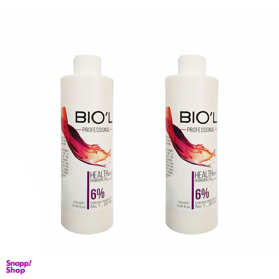 اکسیدان 6 درصد بیول (Biol) مدل Professional حجم 150 میلی لیتر بسته 2 عددی