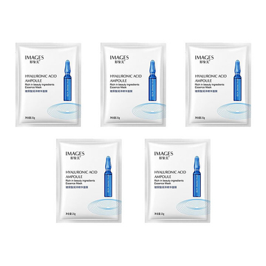 ماسک ورقه ای ایمجز (Images) مدل Hyaluronic Acid Ampoule وزن 25 گرم بسته 5 عددی