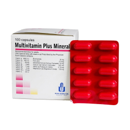 قرص مولتی ویتامین با مینرال (Multivitamin Plus Mineral 100) شرکت داروسازی ایران دارو بسته 100 عددی