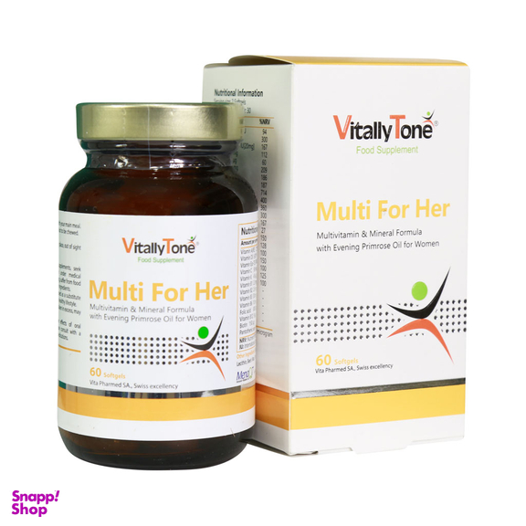 قرص مکمل خانم ها مولتی فور هر (Multi For Her) ویتالی تون بسته 60 عددی