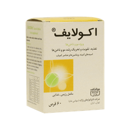 قرص مکمل پوست و ناخن اکولایف (Ekolife) لابراتور رازک بسته 60 عددی