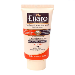 کرم ضد آفتاب الارو (Ellaro) مدل کرم پودری با SPF30 رنگ بژ روشن