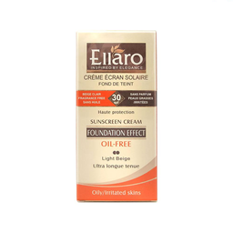 کرم ضد آفتاب الارو (Ellaro) مدل کرم پودری با SPF30 رنگ بژ روشن