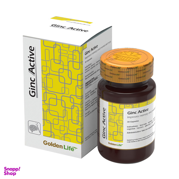 کپسول جینک اکتیو گلدن لایف بسته 30 عددی
