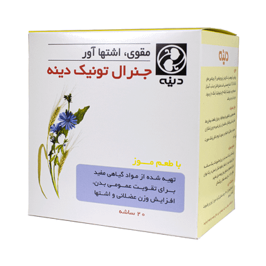 مکمل افزایش وزن جنرال تونیک (General Tonic) دینه طعم موزی بسته 20 عددی