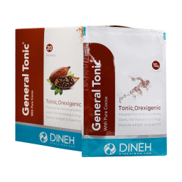 مکمل افزایش وزن جنرال تونیک (General Tonic) دینه طعم شکلاتی بسته 20 عددی