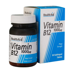 قرص ویتامین ب12 1000 میکروگرمی (Vitamin B12 1000 mg) هلث اید بسته 50 عددی