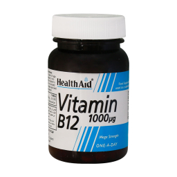 قرص ویتامین ب12 1000 میکروگرمی (Vitamin B12 1000 mg) هلث اید بسته 50 عددی