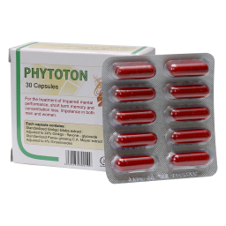 کپسول تقویت حافظه و تمرکز فیتوتون (Phytoton) شرکت گل دارو بسته 30 عددی