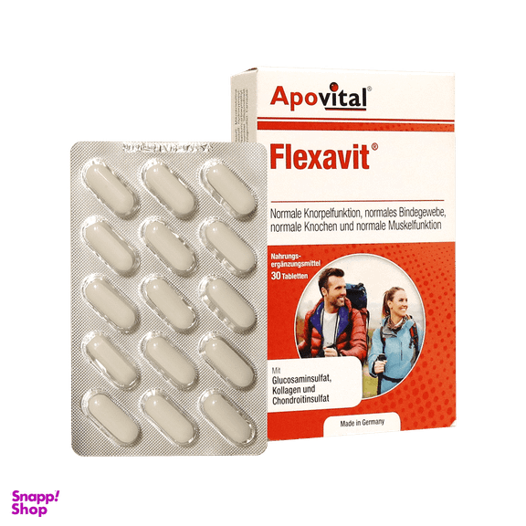 کپسول مکمل مفاصل و استخوان فلکساویت (Flexavit) آپوویتال بسته 30 عددی
