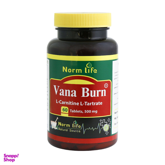 قرص وانابرن (Vana Burn) نورم لایف تعداد 60 عددی