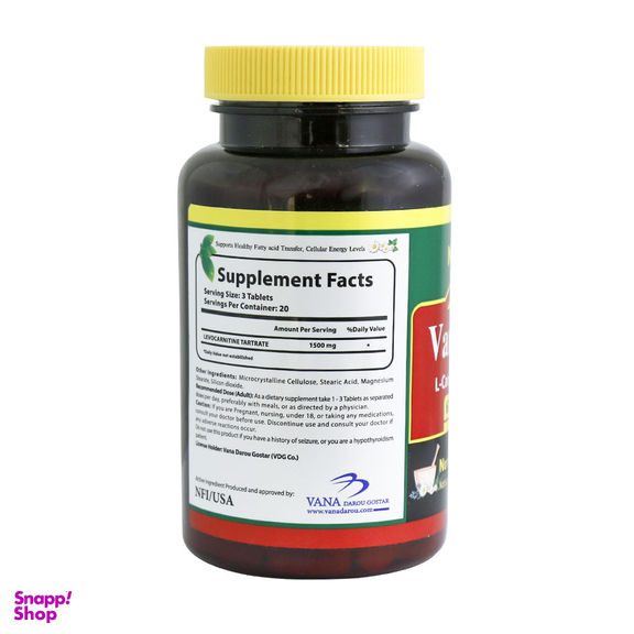 قرص وانابرن (Vana Burn) نورم لایف تعداد 60 عددی