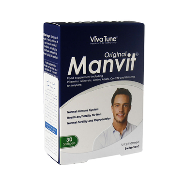 سافت ژل آقایان من ویت اوریجینال ویوا تیون بسته 30 عددی
