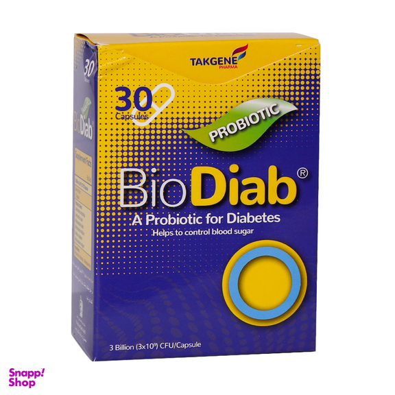 کپسول پروبیوتیک بایو دایاب (Bio Diab) تک ژن فارما بسته 30 عددی