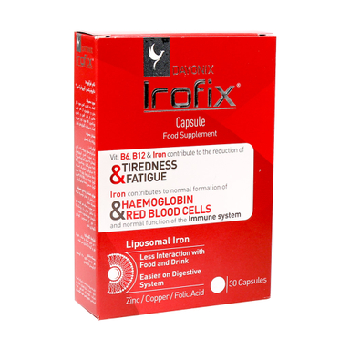 کپسول آیروفیکس (Irofix) دایونیکس فارما مناسب بارداری بسته 30 عددی