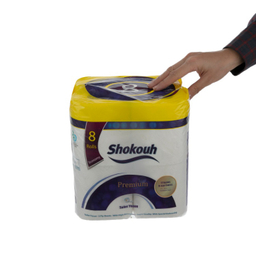 دستمال توالت شکوه (Shokouh) بسته 8 عددی