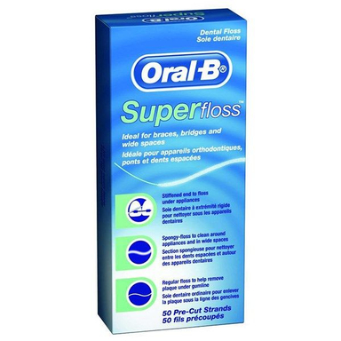 نخ دندان اورال-بی (Oral-B) مدل Super Floss طول 50 متر