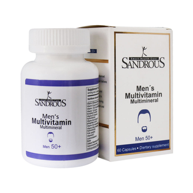 کپسول مولتی ویتامین مولتی مینرال آقایان بالای 50 سال (Multivitamin Multimineral) سندروس بسته 60 عددی